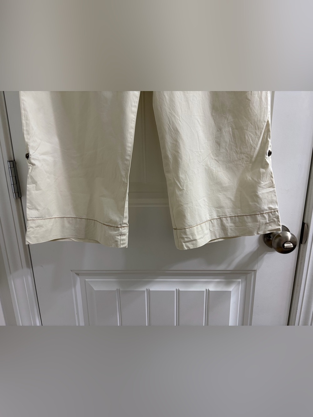 J. Crew Cream Chino City Fit Pants Cropped Vintage Y2K Size 12 - Picture 4 of 10